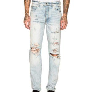 Mike Amiri Destroyed Slouch Denim Jeans